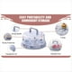 thumbnail image 5 of Caja para Pasteles Soporte para Magdalenas con Tapa Pastel Transparente Caja para Pasteles Transparente Portador con Tapa Asas Soporte para Magdalenas ,C, 5 of 5