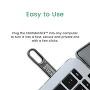 StartMeStick Secure and Private Computer on a Stick - Unlimited Use on Unlimited Computers for 1 Year (PC or Mac)
