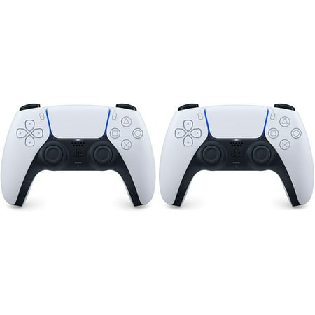 2 Pack Sony PlayStation 5 DualSense Wireless Controller - Glacier White