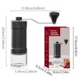 thumbnail image 3 of Adjustable Manual Coffee Grinder Manual Coffee Grinder With Foldable Handle And Stainless Conical Mechanism Portable Coffee Grinder With Glass Jars For And French, 3 of 6