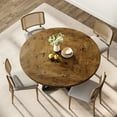 thumbnail image 4 of 47" Round Dining Table for 4-6 - Modern Wooden Kitchen Table w/300lb Capacity, Adjustable Anti-Slip Legs, 4 of 8