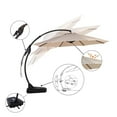 thumbnail image 5 of Clihome 12 ft. Aluminum Round Curved Cantilever Patio Umbrella with Base 12ft Beige 12FT, 5 of 5