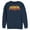Navy Blue, variant on Men's Batman Logo Robin Boy Wonder  Sweatshirt Charcoal Heather Medium