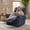 Navy Blue, variant on MCombo Wall Hugger Power Recliner Chair for Small Space RV Living Room, Faux Leather, Dark Brown