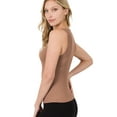 thumbnail image 2 of Niobe Clothing Womens Ribbed Crew Neck Sleeveless Tank Top, 2 of 2