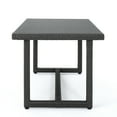 thumbnail image 4 of GDF Studio Avianna Outdoor Wicker Dining Table, Gray, 4 of 7