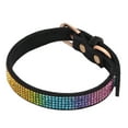 thumbnail image 4 of Pet Collar Rhinestone Soft Pet Necklace Mini Crystal Collar for Small Medium Cats and DogsBlack S, 4 of 14