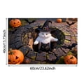 thumbnail image 3 of Nnndbs Halloween Optical Illusion Rug, 3D Visual Trap Floor Mat, Non Scary Carpet for Entryway Living Room Home Halloween Decor, 3 of 7