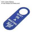 thumbnail image 3 of Uxcell Quiet In Meeting Door Hang Sign Double Sided Privacy Sign Blue 1 Pack, 3 of 5
