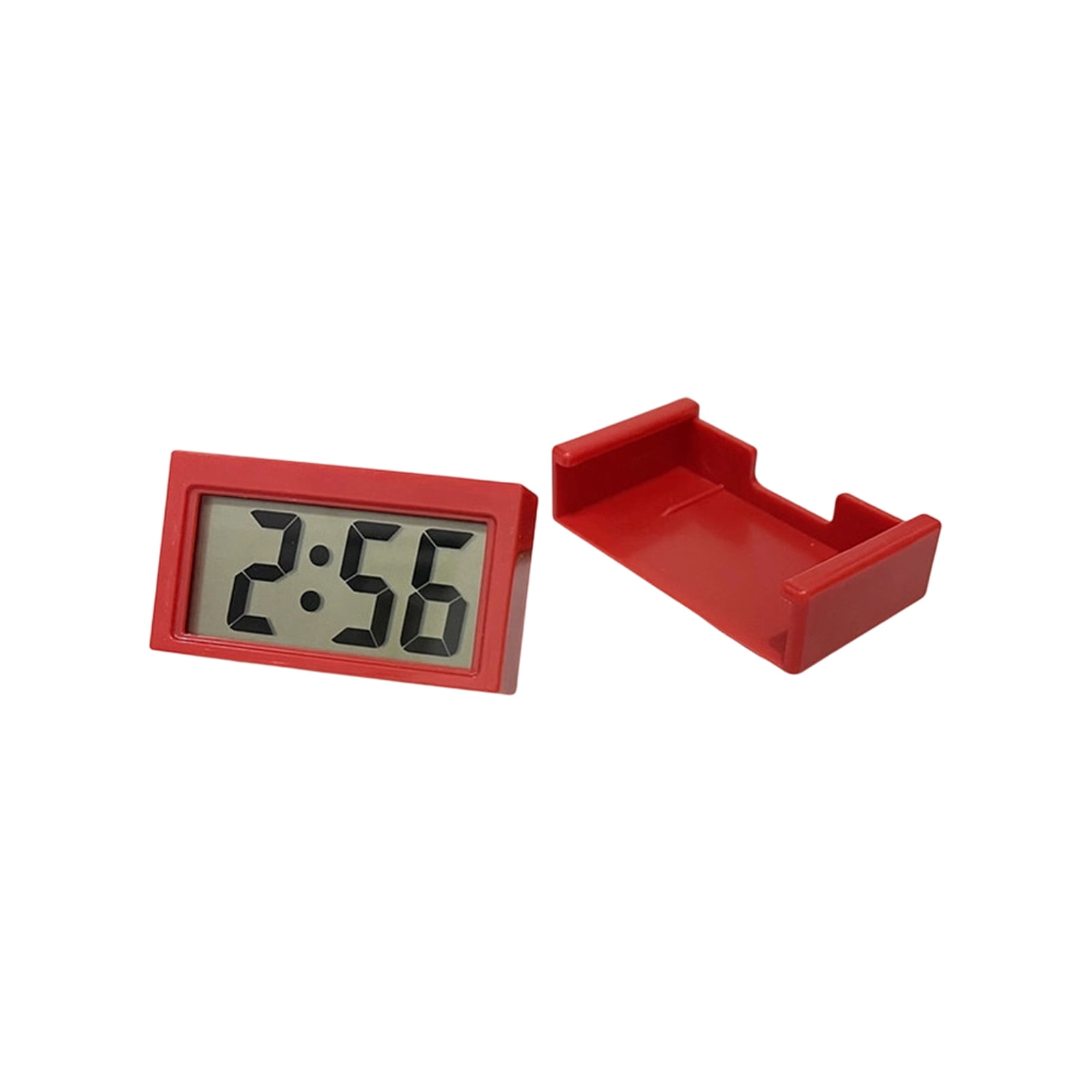 Digital Clock, Small Digital Clock, Adhesive Battery-powered Self-adhesive Bracket For Car Dashboards And Refrigerators.