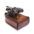 thumbnail image 2 of CollectiblesBuy Vintage Small Antique Single Binocular with Leather Case Maritime R & J Beck London Nautical Brand: Robin Exports, 2 of 4