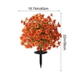 thumbnail image 3 of Weloille Insert de Sol Violet Artificiel Fleur 1 Pce, Fausse Fleur à Base Ronde Améliorée Anti-Évier, Plante Décorative d'Extérieur Résistante aux UV, Convient à la Décoration de Jardin Cour Allée Patio, 3 of 6