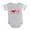 Heather Gray, variant on CafePress - China Love - Cute Infant Baby Football Bodysuit
