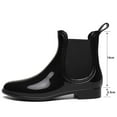 thumbnail image 3 of Botas de goma, botas de lluvia impermeables con botines para mujer, 3 of 6