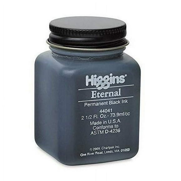 Higgins Encre Noire Éternelle, 2.5 oz, Noir