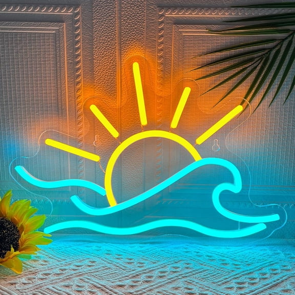 Sunrise Sunset Neon Sign Dimmable Sunrise Wave Neon Light for Wall Decor
