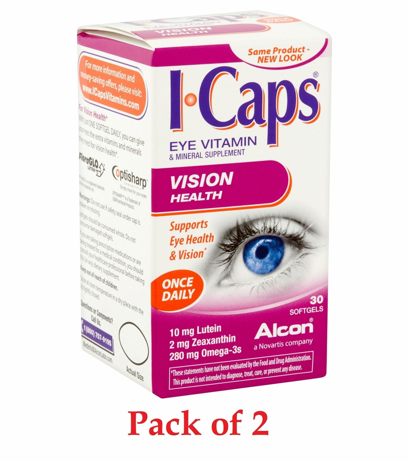icaps lutein w omega 3 by alcon