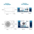 thumbnail image 4 of Minisplit Midea On Off Frío Calor 1 Tonelada 12,000 BTUs 220V, 4 of 4