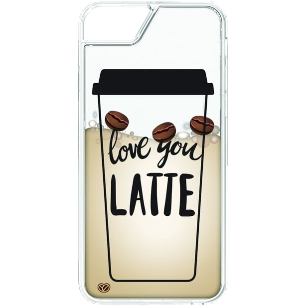 onn. iPhone 6, 6s, 7, & 8 Love You Latte Liquid Fashion Phone Case