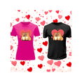 thumbnail image 1 of Playera En Duo Para Parejas De Capybara 14 De Febrero San Valentin Color Fucsia Talla Mediana Marca Emil SaEs, 1 of 4
