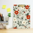 thumbnail image 2 of FORMRS Acrylic Clipboard with Low Profile Clip Standard A4 Letter Size, 12.5" x 9", Red and White Floral Pattern, 2 of 8