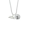 thumbnail image 2 of Delight Jewelry Silvertone Mom Silvertone Script Initial Disc - Z - Charm Necklace, 20"+3", 2 of 4