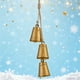 thumbnail image 5 of Juego de 3 cencerros de latón para decoración navideña, cencerros colgantes, campanas de metal estilo shabby, decoración festiva para el hogar, decoración de jardín al aire libre,,topliu, 5 of 6