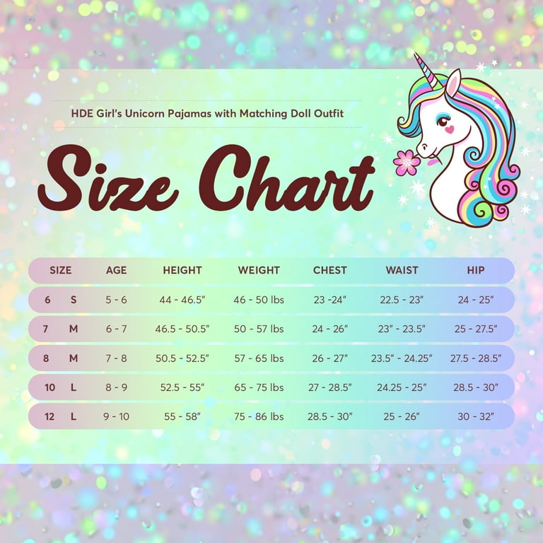 Unicorn pajamas size 6 new arrivals