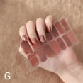 thumbnail image 4 of Gel Nail Stickers Full Nail Wraps Semi Cured Gel Nail Polish Strips Glitter ST, 4 of 4