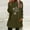 01 Army Green, variant on Women's Round Neck And Winter Loose Solid Pocket Warm Long Sleeve Blouse Top