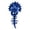 A002- Dark Blue, variant on Halloween Party Headwear, Plush Triceratops Skull, Dinosaur Skeleton Plush, 47 Inch Adult Wearable Dinosaur Skeleton Plush, Dark Blue Soft Plush Full Head Cover with Spine