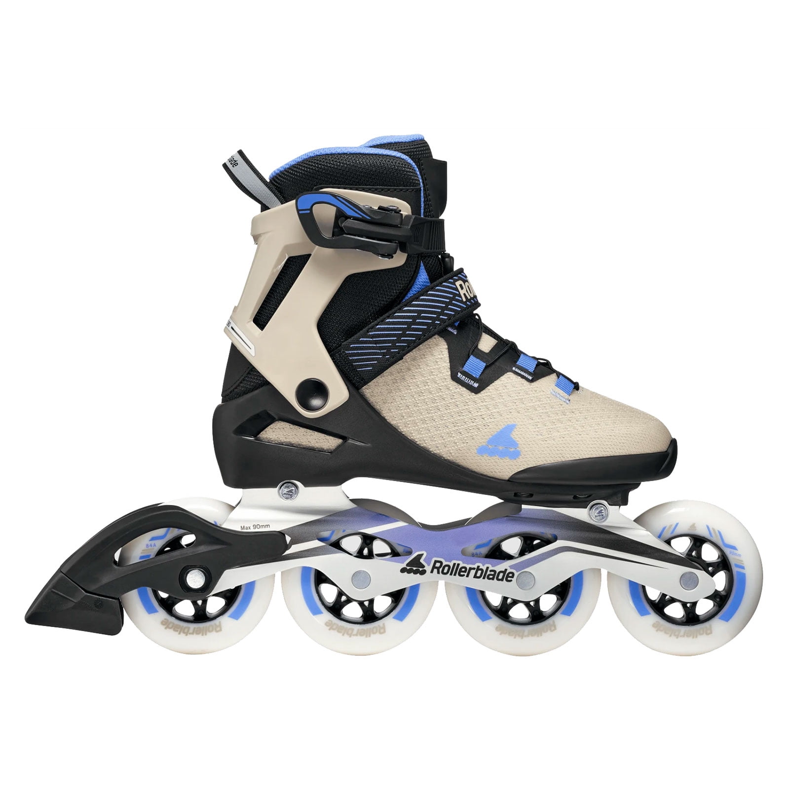 ROLLERBLADE Women's Macroblade 90 W Black/Sand/Cornflower Skates, Size: 9/9.5