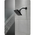 thumbnail image 2 of Delta Universal Showering Components 5-Setting Angular Modern Raincan Shower Head in Champagne Bronze, 2 of 2