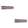thumbnail image 1 of Minnieouse 24 piezas de uñas postizas de ataúd sólidas en forma cuadrada CBP344598, 1 of 6