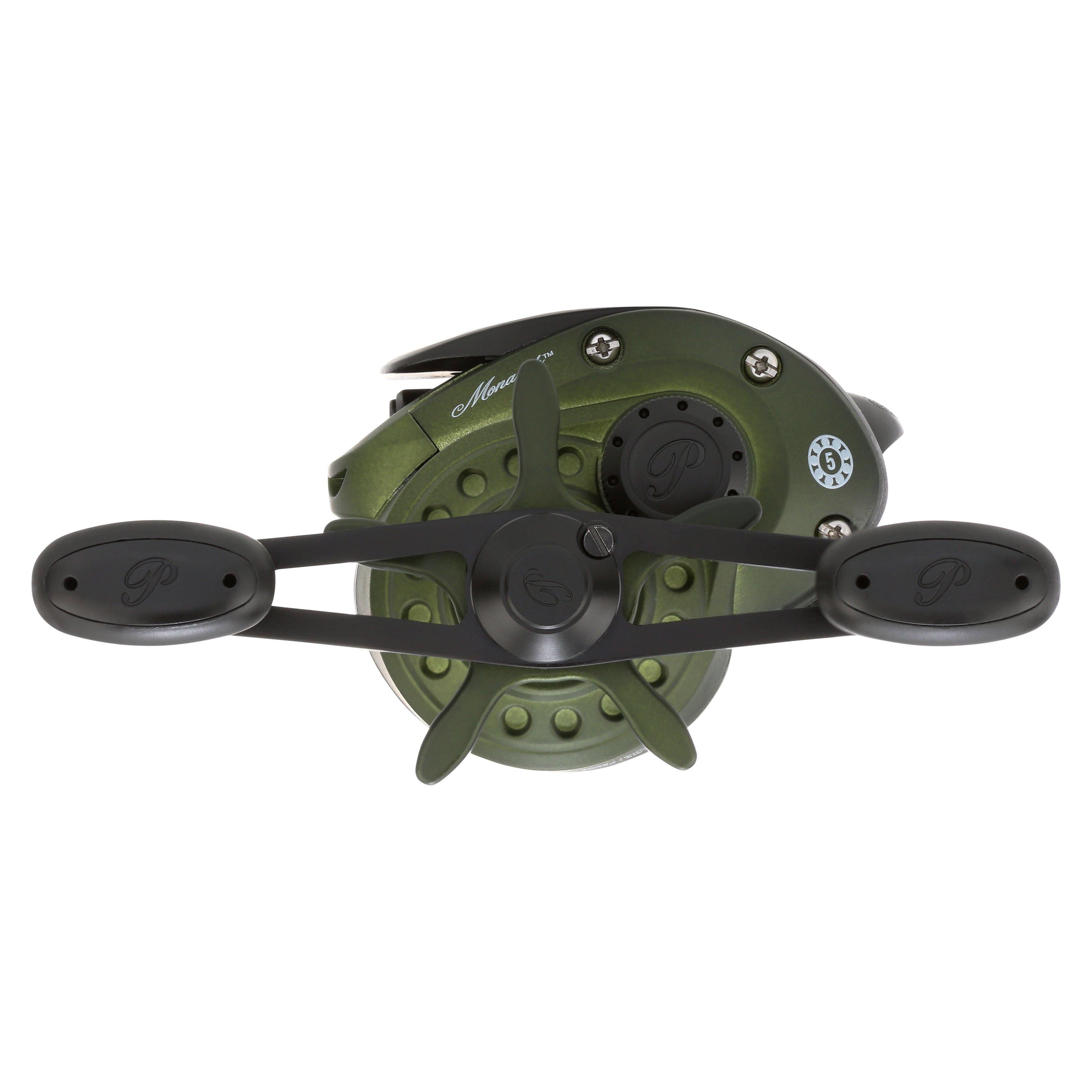 Pflueger Monarch Low Profile Baitcast Fishing Reel, Left-Handed