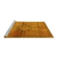 thumbnail image 2 of Ahgly Company Machine Washable Indoor Rectangle Oriental Yellow Traditional Area Rugs, 8' x 10', 2 of 4