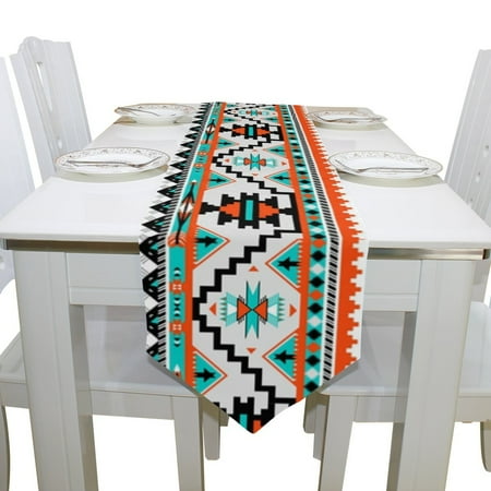 Decorations For Dining Table POPCreation Seamless Navaho Pattern Table Runner Placemat 13x90 inches, Home Table Top Decoration Table Linens Cloth for Office Kitchen Dining Wedding Party ()