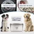 thumbnail image 3 of Cuencos para perros GIXSEGIE de acero inoxidable para perros grandes, 10 litros, 3 of 9