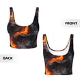 thumbnail image 5 of Lsque Molten Lava Abstract Flow Printed Women'S Sports Bra, Compression, Moisture Wicking, High-Impact Sports Bra For Women,Supportive sports bra-X-Large, 5 of 9
