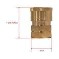 thumbnail image 2 of Kdar 29021 0.37 in. Female Quick Coupler Socket, Brass, 2 of 7