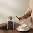 thumbnail image 4 of Glass Storage Jar with Wooden Lid, Clear Candy or Spice Container for Kitchen, Tea, or Coffee Organization, 4 of 9