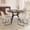 G-WHITE4, variant on 43.3'' to 59'' Extendable Round Modern Kitchen Dining Table Set, Mid-Century Dining Table Set For 4-6 Personal with Carbon Steel Legs