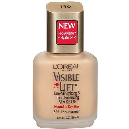 L'Oreal Paris Line-Minimizing & Tone-Enhancing Makeup 110 Buff Visible Lift 1.25 Fl Oz