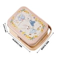 thumbnail image 2 of Vintage Cookie Tin with Lids and Handle, Airtight Food Storage Box for Homemade Cookies, Retro Candy Container for Wedding, Easter, Christmas, Holiday Party Favors(White), 2 of 2
