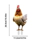 thumbnail image 3 of Decoración navideña de gallinas en forma de enchufe | Estaca de animales de granja para jardín al aire libre | Decoración acrílica de animales para jardín para exhibir en Navidad, 3 of 5