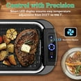 thumbnail image 3 of Techwood Indoor Smokeless Flat-Top Grill, 19.7 Inch, Single Plate, 1500 Watts, with Temperature Control, 3 of 5