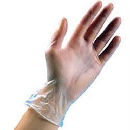 Quality Chemical / Gloves / Vinyl / Powder Free / Case of 1000 / Medium