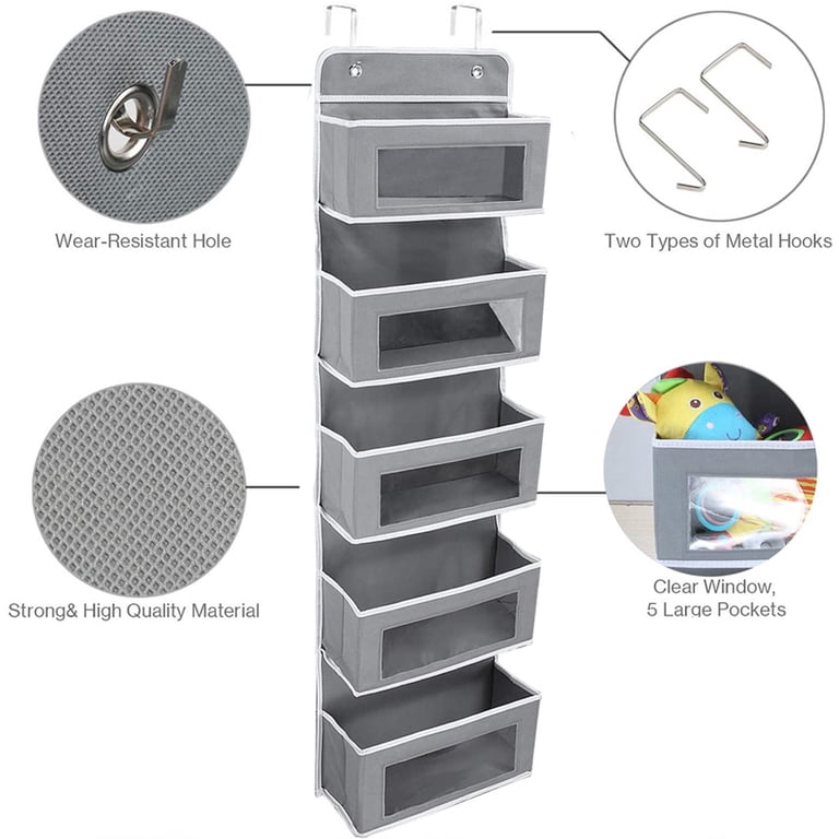 Cowin Over-the-Door Organizer with 5 Large Pockets photo 2
