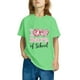 thumbnail image 4 of Fiudx Camiseta para Niños, Top Moda de Tela Suave, Blusa Bonita de Cuello Redondo, Manga Corta, Ropa Informal, para Uso Escolar, Ropa para Niños y Niñas, Estilo Diario Comodo., 4 of 6