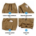 thumbnail image 5 of Garbnen Men Shorts Cargo Quick Dry Men's Bermuda Shorts Drawstring Lightweight Outdoor Workout Men’s Athletic Shorts with Pockets Brown M, 5 of 5
